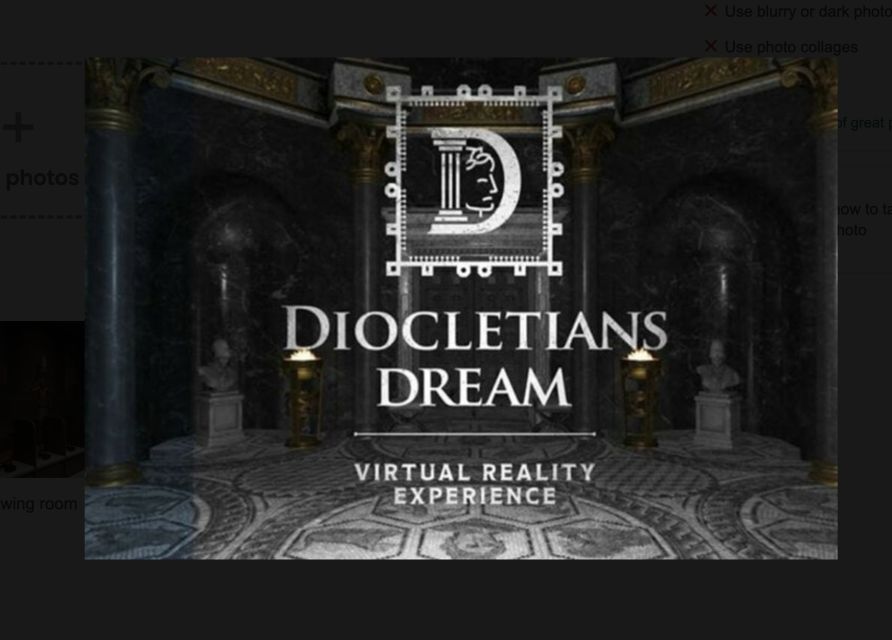 O Palácio de Diocleciano (Split, Croácia) - Cena 3D - Ensino e