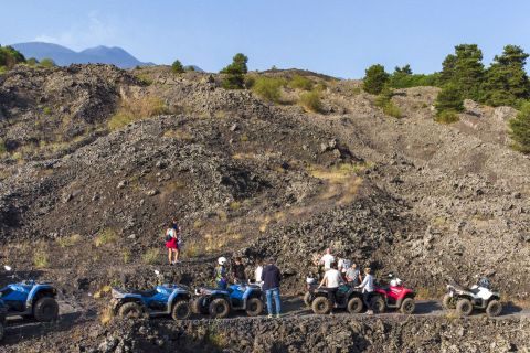 From Nicolosi: Mount Etna Quad Volcano Tour