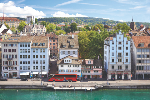 Zurich : Visite guidée audioguide de la ville et train jusqu'au "sommet de Zurich".