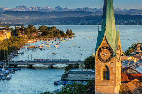 Zürich: Audioguidad stadsrundtur och tåg till &quot;Top of Zurich&quot;