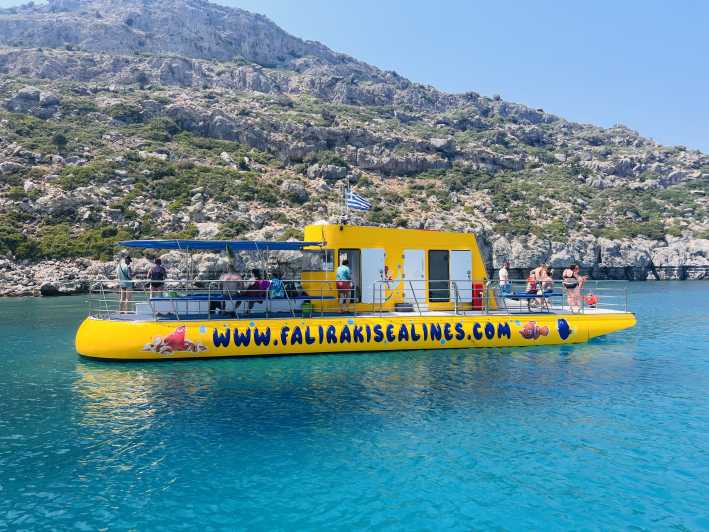 Faliraki: crociera sottomarina gialla di 3 ore con bevande