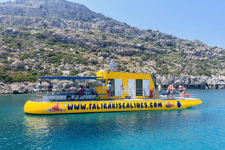 Faliraki: zwemcruise met gele onderzeeër van 3 uur met drankjes(Kopie van) Faliraki: 3 uur Yellow Submarine Swim Cruise met drankjes