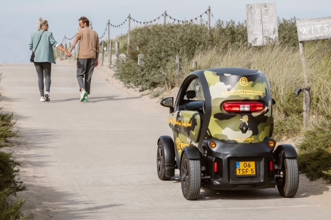Lisse: recorrido en audio por la playa y las dunas eléctricas para conducirlo usted mismoLisse: alquiler de coche eléctrico Twizy con GPS y tour de audio