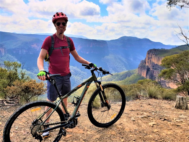 Visit From Blue Mountains Mountain e-Bike Ride, Hanging Rock in Leura, New South Wales, Australia