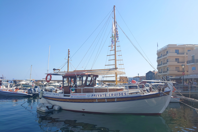 From Chania: Boat Trip to Lazaretta Island with Swim Stop