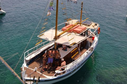 From Chania: Boat Trip to Lazaretta Island with Swim Stop