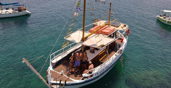 Von Chania: Bootsfahrt zur Insel Lazaretta mit Badestopp