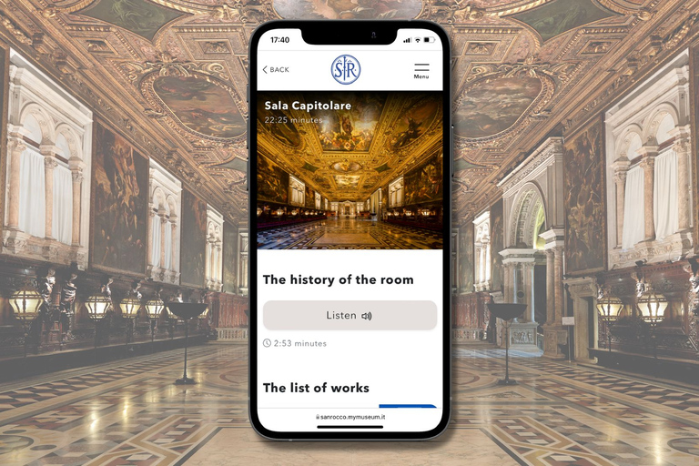 Venice: Scuola Grande di San Rocco audioguide Webapp to visit Scuola Grande di San Rocco