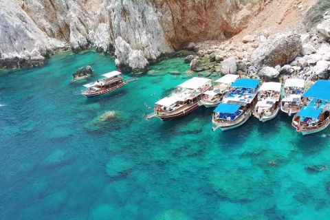 Vanuit Antalya of Kemer: boottocht op het eiland Suluada met lunch