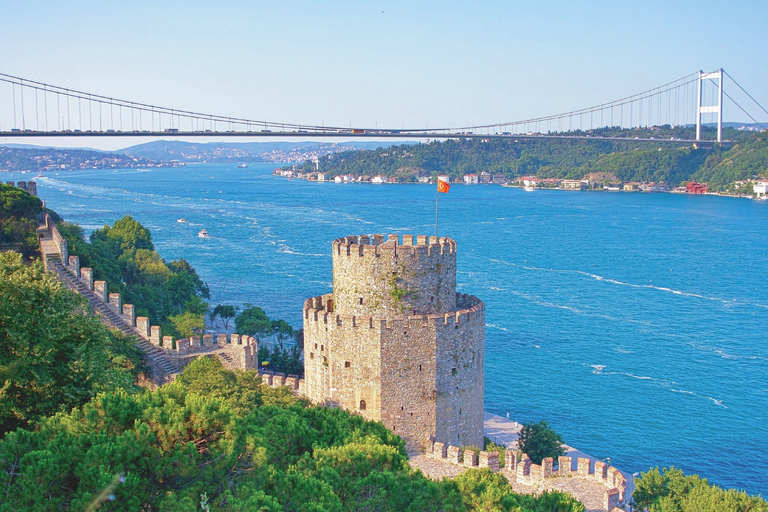 Istanbul: Bosporus-cruise, bustour en kabelbaanrit