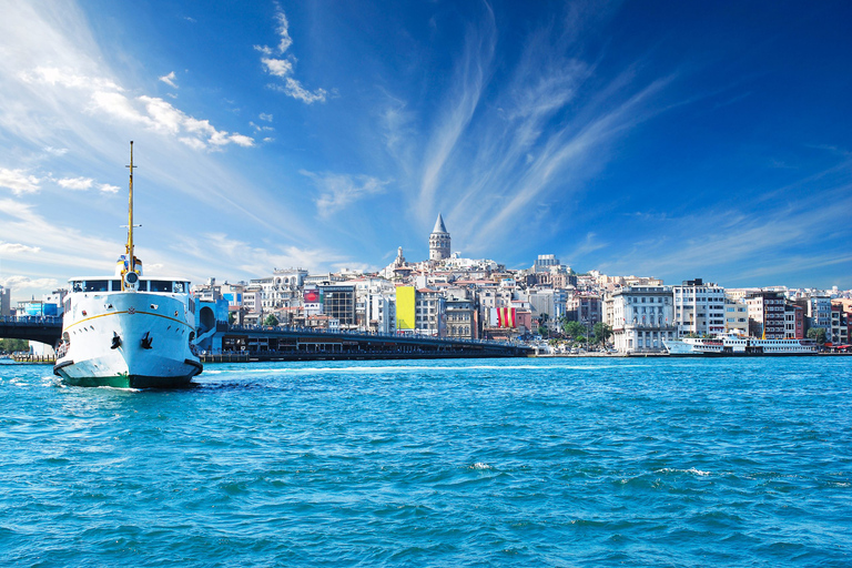 Istanbul: Bosporus-cruise, bustour en kabelbaanrit