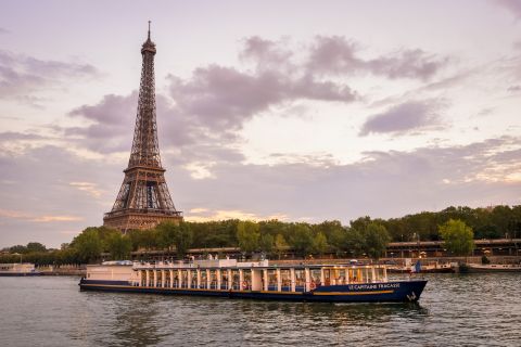 Paris: Romantisk cruise på Seinen med 3-retters middag