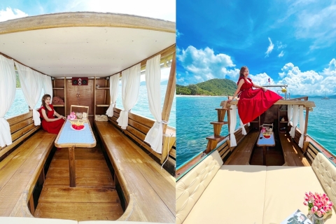 Z Phuket: prywatna wycieczka łodzią na okoliczne wyspyZ Phuket: prywatna wycieczka łodzią na Koh Hey z transferem