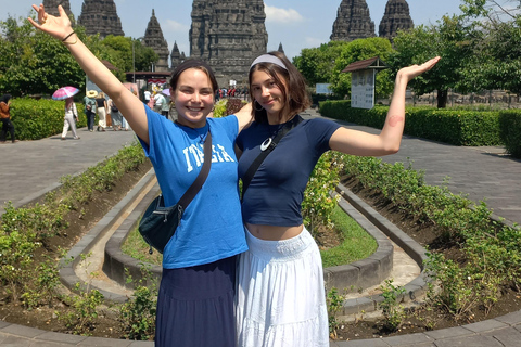 Aventura no Templo de Prambanan e na Gruta de Pindul