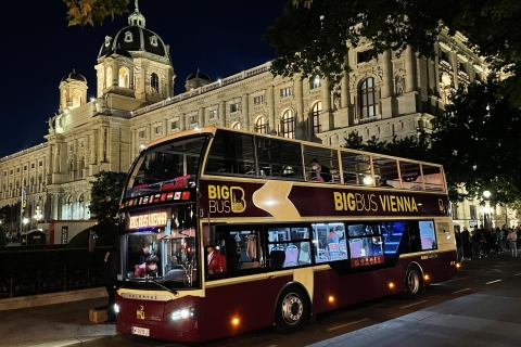 Wiedeń: Panoramiczna nocna wycieczka wskakuj/wyskakujNocna wycieczka panoramiczna po Wiedniu