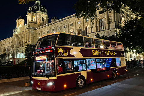 Vienna: tour notturno dei momenti salienti della città di Big Bus con guida dal vivo