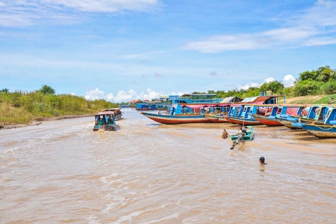 Siem Reap: Schwimmendes Dorf und private Bootstour bei Sonnenuntergang