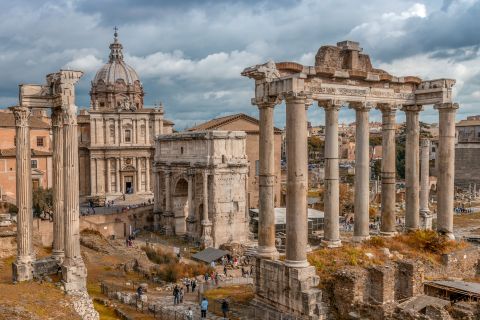 Rom: Biljett till Palatinen och Forum Romanum med multimediavideo