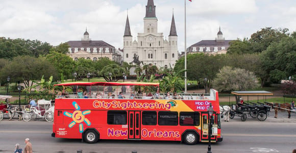 Stadtrundfahrt New Orleans HOHO Bustour & buchbare Extras