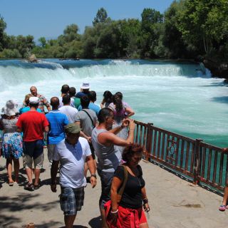 From Antalya: Manavgat River Cruise with Waterfalls & Market