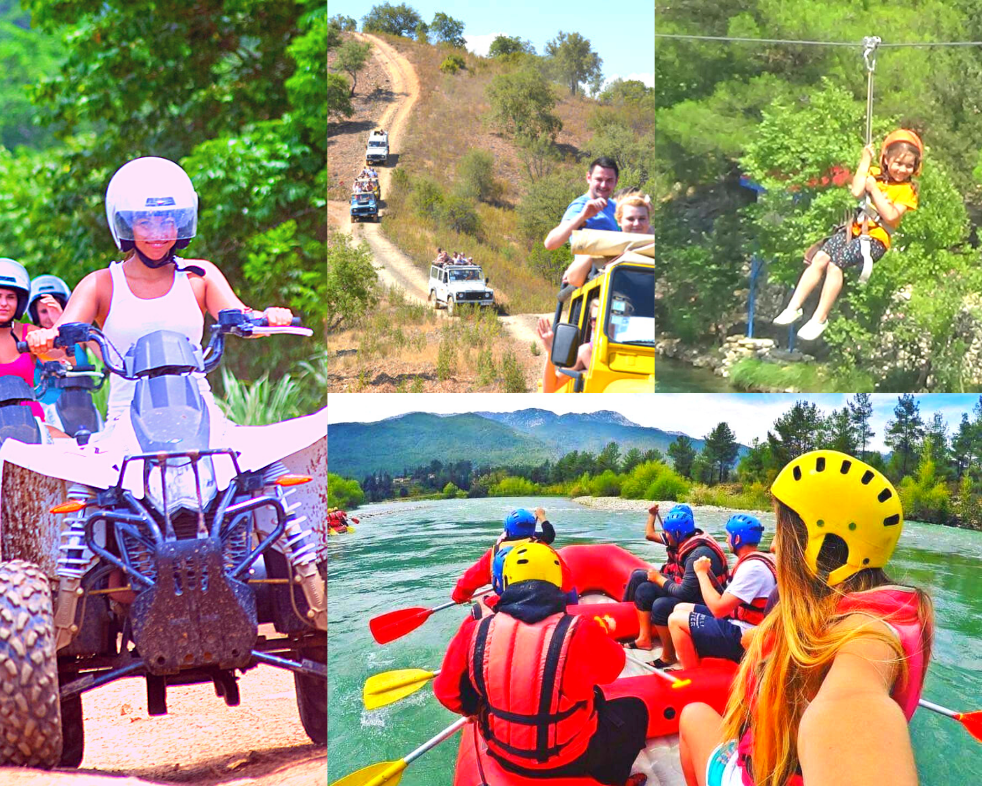 Rafting, Quad- oder Buggy-Fahrt, Seilrutsche, Jeep-Tour Super-Kombi