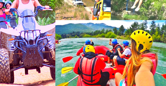 Rafting, Quad or Buggy Ride, Zipline, Jeep Tour Super Combo