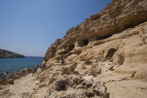 Vanuit Heraklion-gebied: busreis naar Zuid-Kreta en Matala BeachZuid Kreta Matala direct