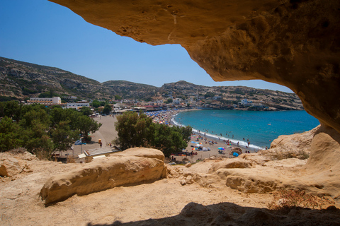 Vanuit Heraklion-gebied: busreis naar Zuid-Kreta en Matala BeachZuid Kreta Matala direct