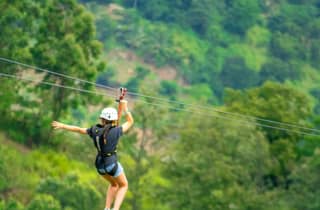 Ko Samui: Baumbrücke Dschungel Zipline und Wasserfall Abenteuer