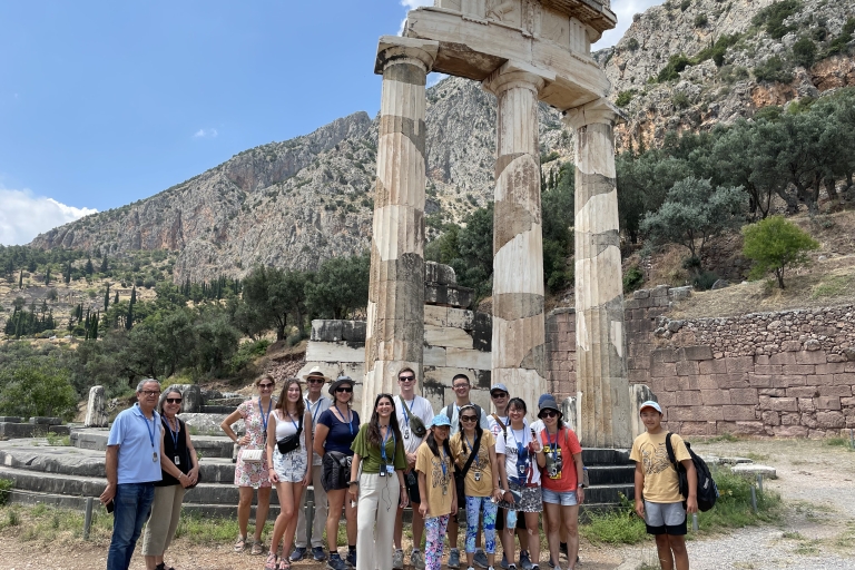 Depuis Athènes : excursion d'une journée à plusieurs arrêts à Delphes avec visite guidée
