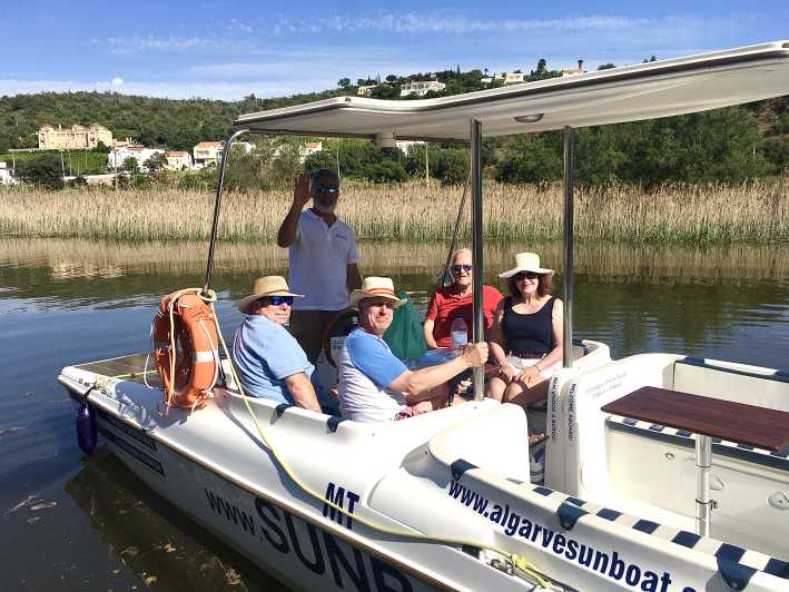 Portimão: Silves & Arade River History Tour op een zonneboot