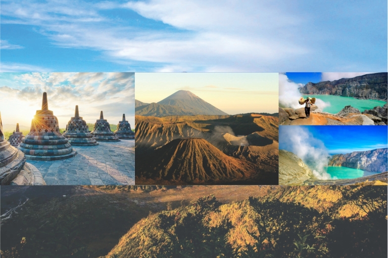 Ab Yogyakarta: 4-Tagestour zum Borobudur, Bromo und IjenRücktransfer nach Banyuwangi