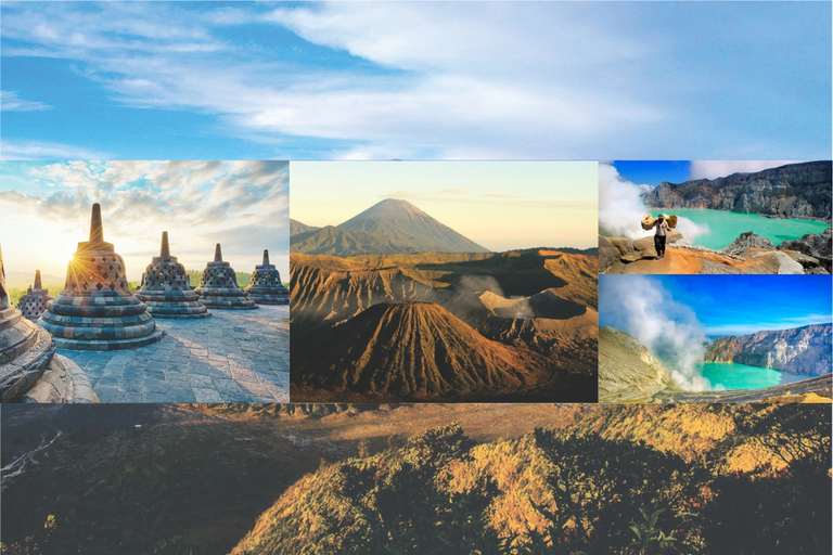 Ab Yogyakarta: 4-Tagestour zum Borobudur, Bromo und IjenRücktransfer nach Banyuwangi