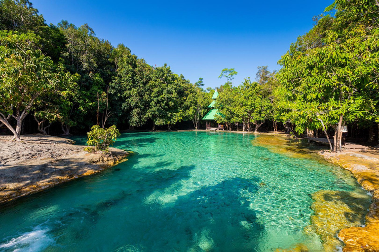 Krabi: Halvdagstur till Smaragdpoolen och vattenfallet Hot Springs