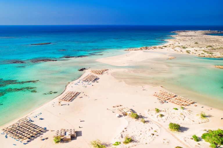 De Rethymno e Chania: Excursão diurna pela Ilha Elafonisi de ônibus