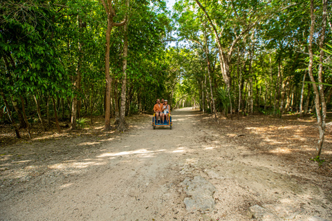 From Cancún: Cobá, Cenote, Tulum and Playa del Carmen Tour Meeting point Cancun Down Town