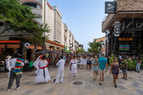 From Cancún: Cobá, Cenote, Tulum and Playa del Carmen Tour Hotel Pickup from Cancun with Lunch Box