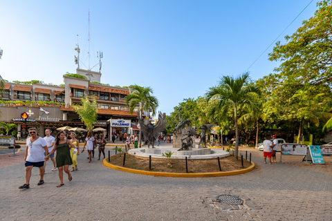 From Cancún: Cobá, Cenote, Tulum and Playa del Carmen Tour Hotel Pickup from Cancun with Lunch Box