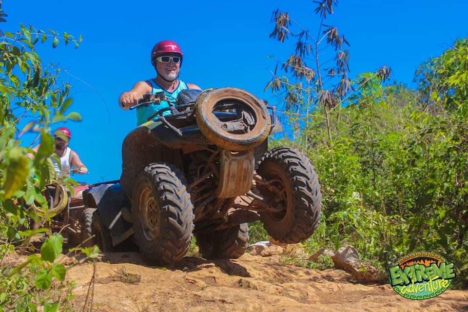 Cancun Jungle Atv Tour Ziplining And Cenote Swim Getyourguide