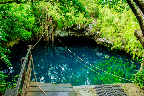 Cancun: Tour della giungla in ATV, Ziplining e bagno nel CenoteATV condiviso