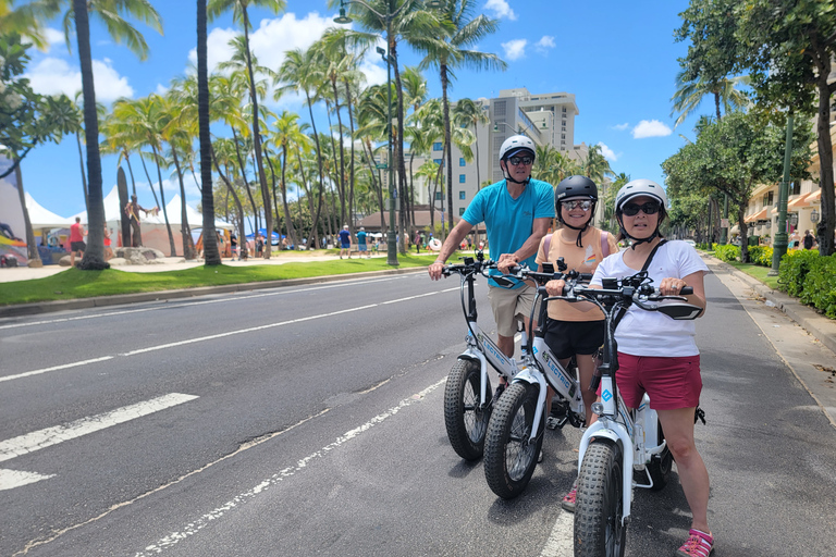 Honolulu: balade privée en vélo électrique et randonnée à Diamond Head