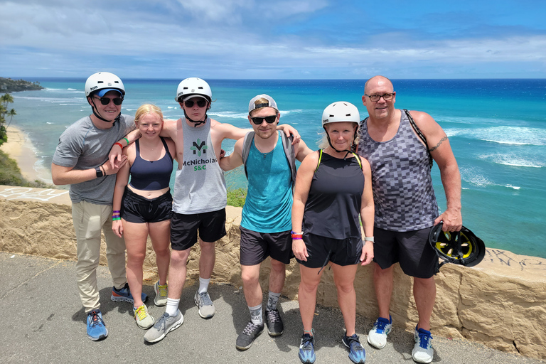 Honolulu: paseo privado en bicicleta eléctrica y caminata por Diamond Head