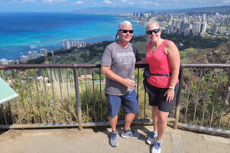 Honolulu: balade privée en vélo électrique et randonnée à Diamond Head