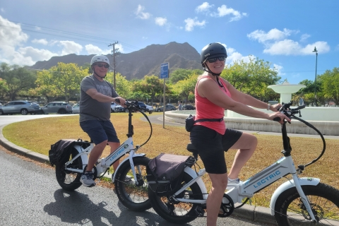 Honolulu: privé e-bike-rit en Diamond Head-wandeling