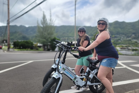 Z Waikiki: Prywatna jazda na rowerze elektrycznym i wędrówka po wodospadach Manoa