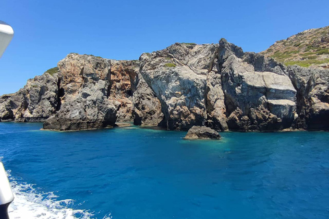 Heraklion: Preveli Palm Beach Boat Trip &amp; Rethymno Town TourPickup from Anisaras, Analipsi &amp; Gouves