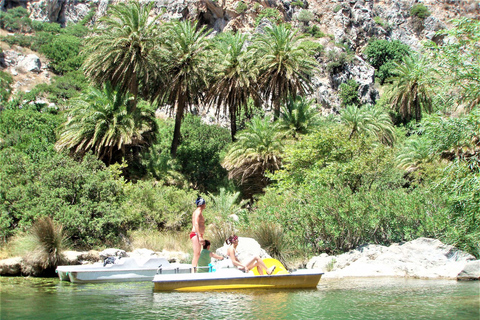 Heraklion: Preveli Palm Beach Boottocht & Rondleiding door de stad RethymnoOphalen bij: Heraklion, Amoudara, Agia Pelagia en Kokini Hani