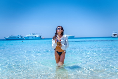Giftun Island: speedboottransfer met hotelophaalserviceExcursie met ophaalservice vanuit Hurghada