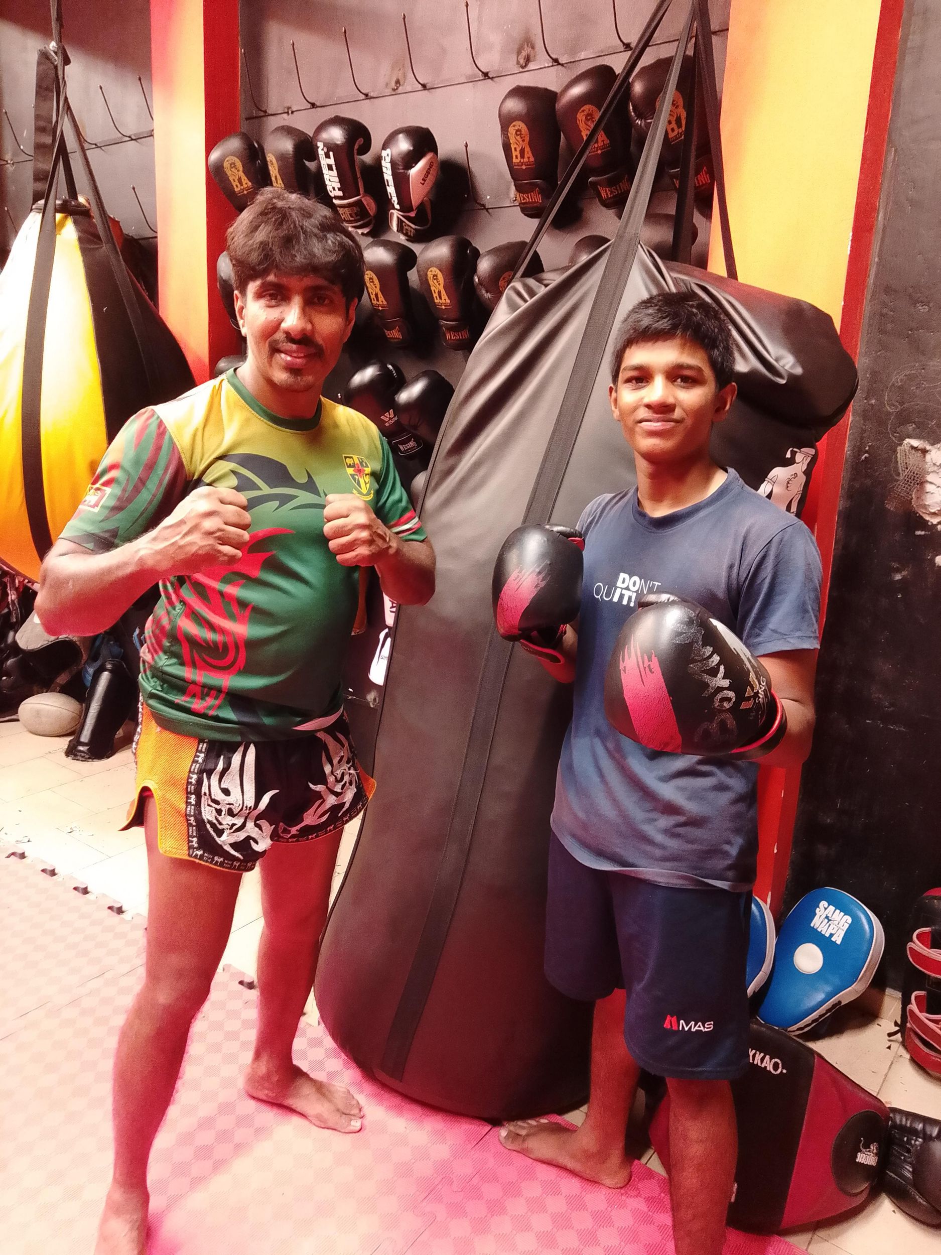 Galle: Vorbereitendes Training im Dragon Muay Thai Club