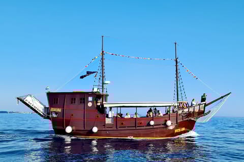 Vrsar: Lim Fjord Boat Tour with Swimming near Pirate's Cave